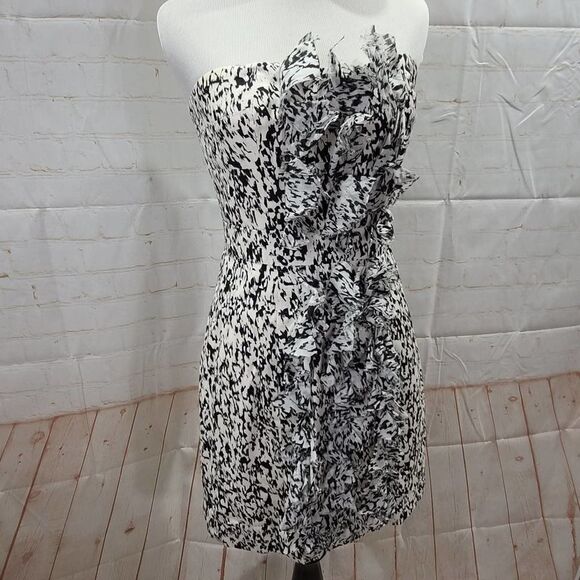 cynthia Steffe strapless short dress with ruffles - Picture 9 of 15